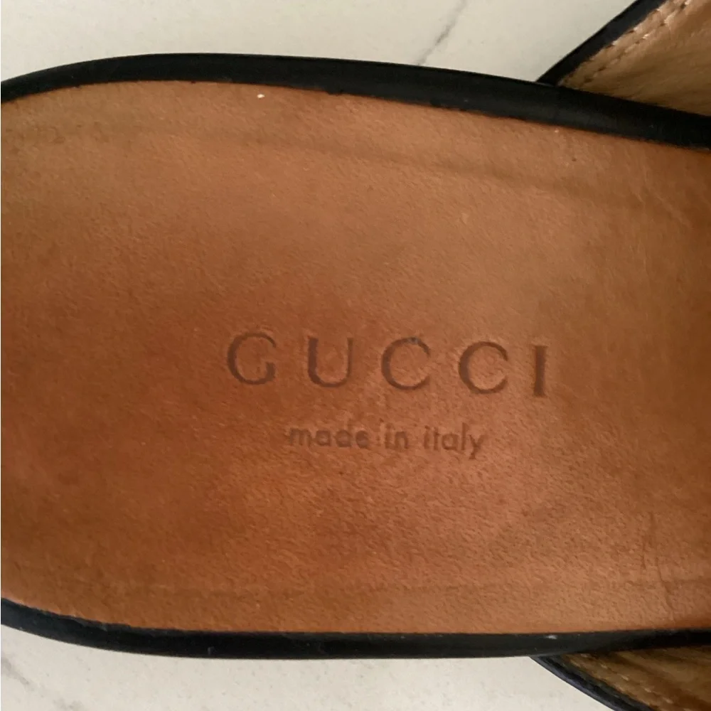 Gucci Princetown Leather Mules, Size 37.5 - Picture 8 of 13